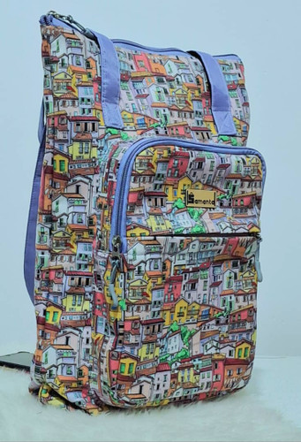 ساک دستی مخملی زنانه طرح روستای ماسوله