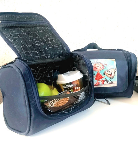 کیف برزنتی غذ و میوه سامانتا طرح برچسب دار تم دخترانه